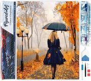 Figured'Art Diamond Painting set Volwassenen 40x50 cm Vrouw in de regen