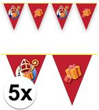 Merkloos / Sans marque Partyxplosion B.V. Vlaggenlijn - 5x - Sinterklaas print - 10 meter