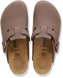 Birkenstock Boston Birkibuc Sandalen - Bruin - Maat 38