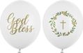 Partydeco God Bless Ballonnen (50 stuks) - Wit