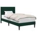 vidaXL Bedframe met hoofdeinde Donkergroen 100 x 200 cm Fluweel