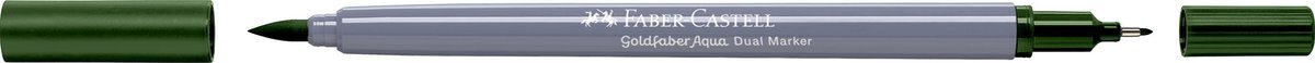 Faber-Castell - Duo aquarelmarker Goldfaber - dennengroen 267 - brush / 0,4mm - FC-164567