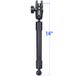RAM Mounts RAP-BB-230-14-201U montagekit Zwart Samengesteld, Rubber