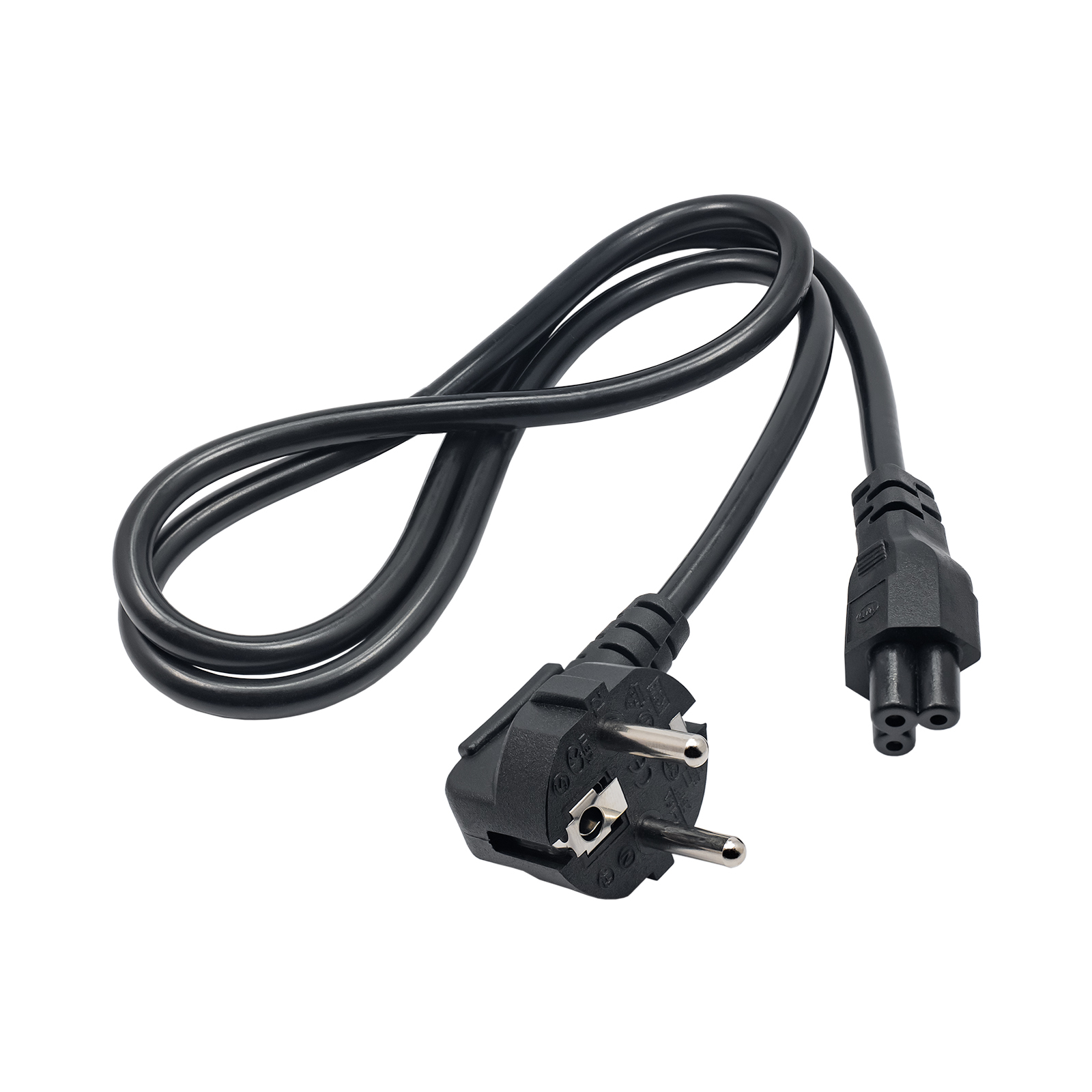 Akyga Cable power AK-NB-08A Hybrid standard C/E/F CEE 7/7 - Euro 3-Pin C5 IEC - Kabel - 1 m