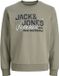 JACK&JONES JJELOGO SWEAT CREW NECK 2 COL SS26 Homme Pull L Coton/Polyester Vetiver