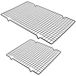 Étagère de refroidissement (lot de 2) - Étagère pour gâteau/pain - Grille de refroidissement - Acier au carbone - Revêtement antiadhésif - 40x25,5 cm / 28x25,5 cm - Moule à pâtisserie