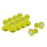 Magneet Expert Kleine gele acryl Push Pin Magneet - 11mm dia x 17mm hoog (1 Pack van 10)