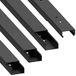Cablecoach Gutting kabelgoot (met montagegaten in de grond) 15x30 mm van PVC, kleur: zwart, lengte 4 m (4 x 1 m lengte)