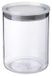 Boîte de conservation - 1,5 litre - Transparent avec couvercle en silicone - Empilable - Pour aliments secs