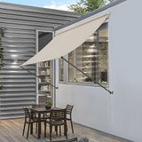 pro.tec Luifel Markies Uitvalscherm Zandkleur 200x120 cm