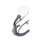 Carson HelpingHands 2x LED Verlicht Handheld of Handsfree Flexibel Vergrootglas met Verstelbare Klemmen en Krokodillenbekken (GN-88)