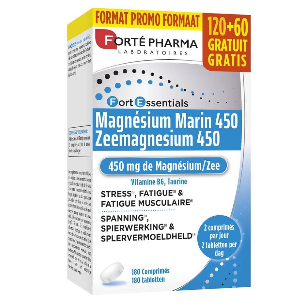 Forté Pharma Zeemagnesium 450 + 60 Gratis - 180 tabletten