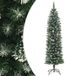 vidaXL Kunstkerstboom smal met standaard 210 cm PVC