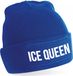 Bellatio Decorations Ice queen muts - unisex - one size - Blauw