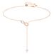 Swarovski Swarovski Infinity y-ketting, Infinity, Wit, Roségoudkleurige toplaag