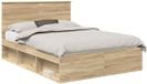 vidaXL Cadre de lit avec tête de lit Sonoma 140 x 190 cm Pin massif