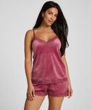 Hunkemöller Short Velours Lace Roze
