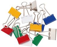 MAUL Foldback klemmen mauly® metaal 12 stuks 25 mm rood