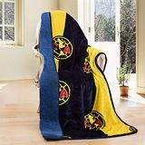 Club America Silk Touch Sherpa gevoerde deken 50x60