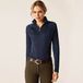 Ariat Sunstopper 3.0 Bleu foncé L Unisexe Enfants Manches longues Polyester