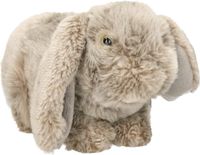 Nature Planet Pluche hangoor konijn - grijs - knuffel - 21 cm