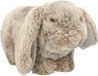 Nature Planet Pluche hangoor konijn - grijs - knuffel - 21 cm