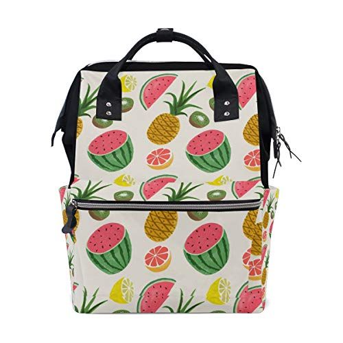 MONTOJ Fruit Schilderij Canvas Rugzak Reizen Campus Rugzak