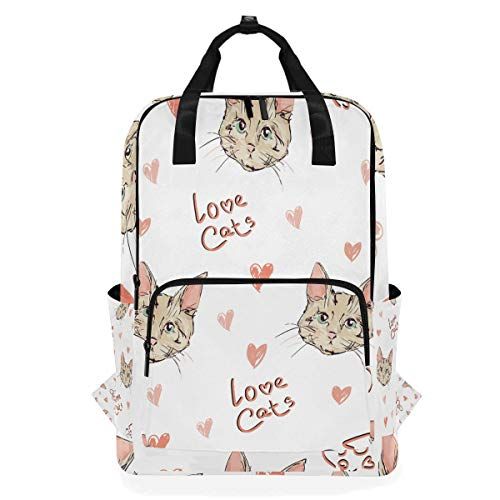 MONTOJ Reizen Rugzak Leuke Katten Schets Achtergrond School Rugzak