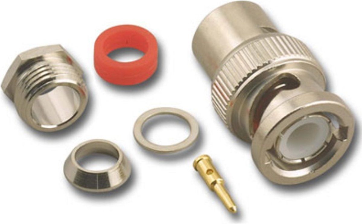 OKS BNC (m) soldeerbare connector 50 Ohm voor 6,5mm kabel