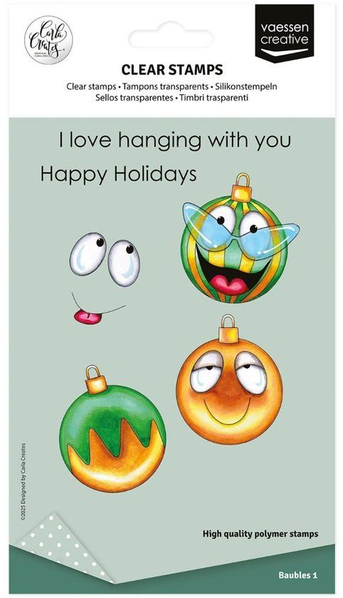 Vaessen Creative Clearstamps Baubles 1