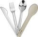KINGHOFF Set de couverts 3-en-1 Inox - Argent