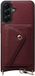 AVY Leren Hoesje Geschikt voor Samsung Galaxy A56 | Met Magnetische Kaarthouder | Compatibel met MagSafe | Leather Case met Wallet | Burgundy
