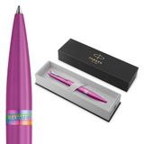 Parker Meridian Balpen | Druivenlak met regenboogaccenten | Middelgrote penpunt | Handschriftpennen & Schrijfwaren | Blue Ink | Luxe Cadeaudoos