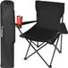 Trizand Opvouwbare Stoel - Zwart - 80 x 47 x 80 cm