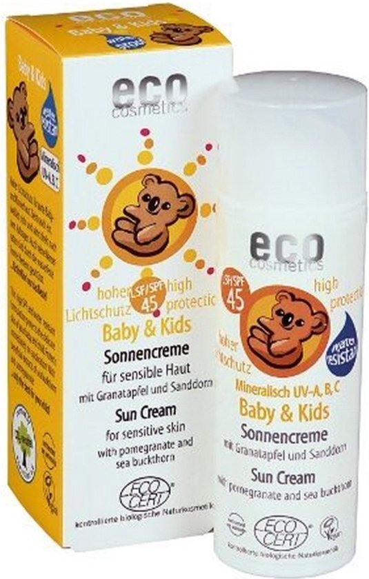 Eco Cosmetics - Baby en Kind SPF 45 - 50 ml - Zonnebrandlotion