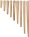 Allecto plus - Pieds de table en bois massif naturel pour table à manger/table basse/bureau - Set de 4 - Hêtre naturel - Différentes tailles - 20 cm