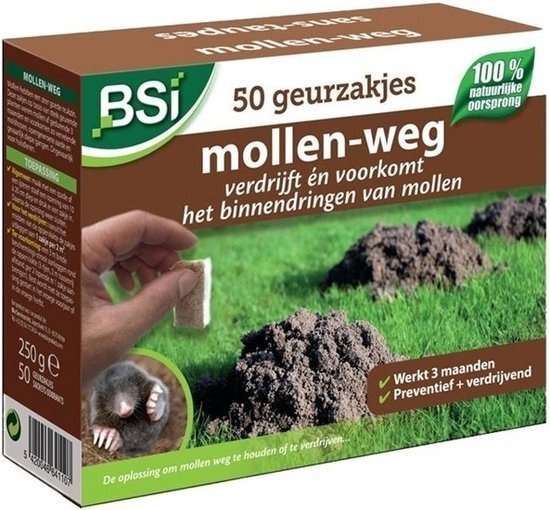 Bsi Mollenweg Wateroplosbare Zakjes - Ongediertebestrijding - 50 stuks