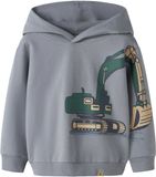 NAME IT Jongens Trui NMMNERO LS NREG SWEAT WH BRU - Maat 116 - Katoen - Lange Mouw - Printopdruk - Tradewinds
