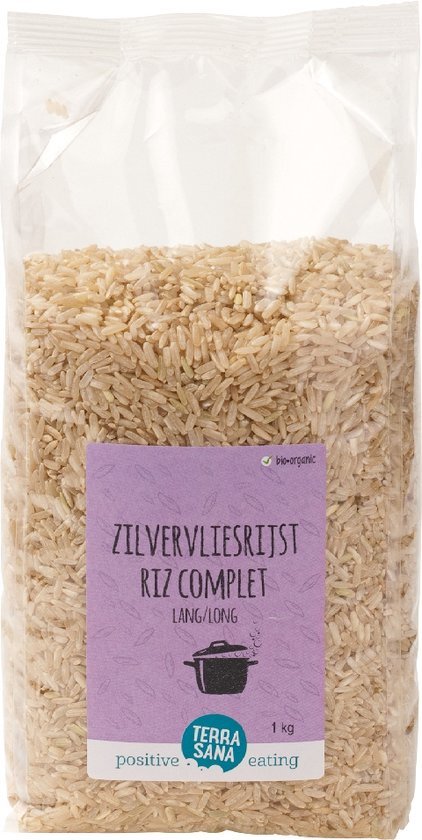 TerraSana Zilvervliesrijst lang 1000 G