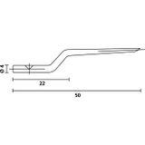 HellermannTyton NA1K/3 PRONG-ML Reservedoorn Inhoud: 1 stuk(s)