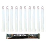 Cyalume Technologies Lichtstaaf, 15 cm, originele militaire ChemLight Lightsticks in wit (20 stuks), hoge brandduur van 8 uur, 100% conform de NATO-specificaties