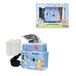 LEXIBOOK Starcam® Print camerapack met instant printer, SD-kaart, 4 papierrollen, polsband, 3D Bluey bescherming en aanpassingskit inbegrepen, Blauw, DJ130BYZLXB