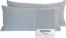 Komfortec Set van 2 Premium Jersey Kussenslopen 40x80 cm - Superzachte Kussenhoes – 100% Katoen – 150 g/m² - Grijs