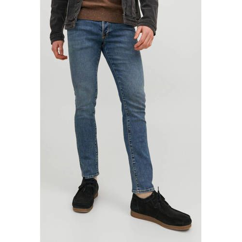 JACK & JONES JEANS INTELLIGENCE slim fit jeans JJIGLENN JJFOX blue denim