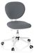 Kid VIVO Chaise de bureau pour enfants, revêtue de tissu gris et blanc, avec réglage de la hauteur