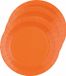 Santex Feest gebaksbordjes - oranje - 10x - karton - 17 cm - rond