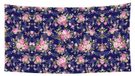 Marineblauwe Hangende Tuinvlag met Bloemenprint
