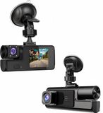 Sans marque Dashcam - Dashcam pour voiture - Double dashcam 1080P - Caméra de véhicule grand angle 170° - WDR, G-sensor - Enregistrement en boucle, vision nocturne