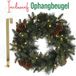 Meisterhome Kerstkrans van 60 cm - Inclusief Ophangbeugel en 50 Warmwitte LED's - Timer - Dennenappels - Kerstkrans met verlichting