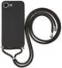 Merkloos / Sans marque Apple iPhone 17e / 16e Hoesje met Koord en Camera Bescherming Back Cover Zwart